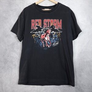 Homefield Shirt Mens Large Black St Johns Red Storm Horse Graphic Tee T-Shirt